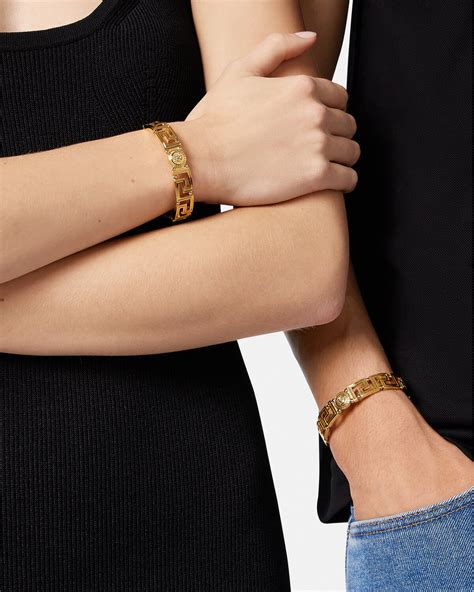 versace gold bracelet women|Versace medusa gold bracelet.